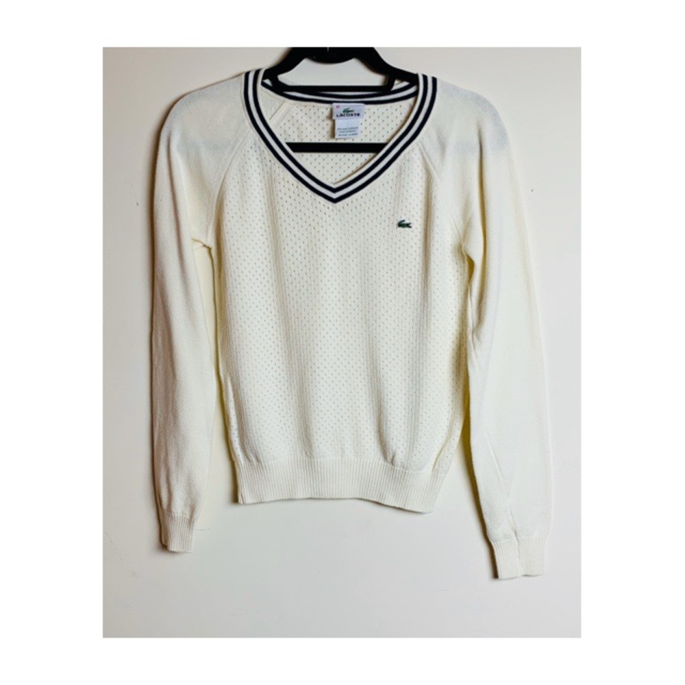 LACOSTE CLASSIC V-NECK TENNIS SWEATER